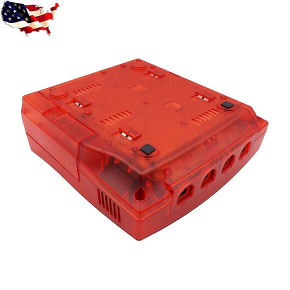 SEGA DREAMCAST DC Red Clear Replacement Console Shell - Picture 4 of 5